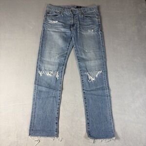 AG Adriano Goldschmied The Nolan Ankle Jeans 26R Relaxed Slim Ankle Distressed